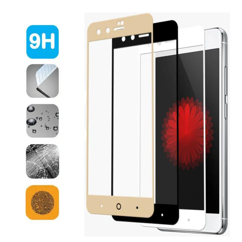 GerTong полное покрытие закаленное стекло для ZTE Blade V8 A2 Plus Nubia Z11 Z17 mini Max M2 Защитная