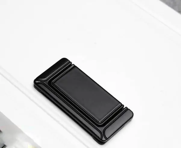 6673-64 black Цинковый сплав матовая черная дверная ручка для шкафа, современный европейский тип, мебельные ручки для ящиков - Цвет: 6673-64 black
