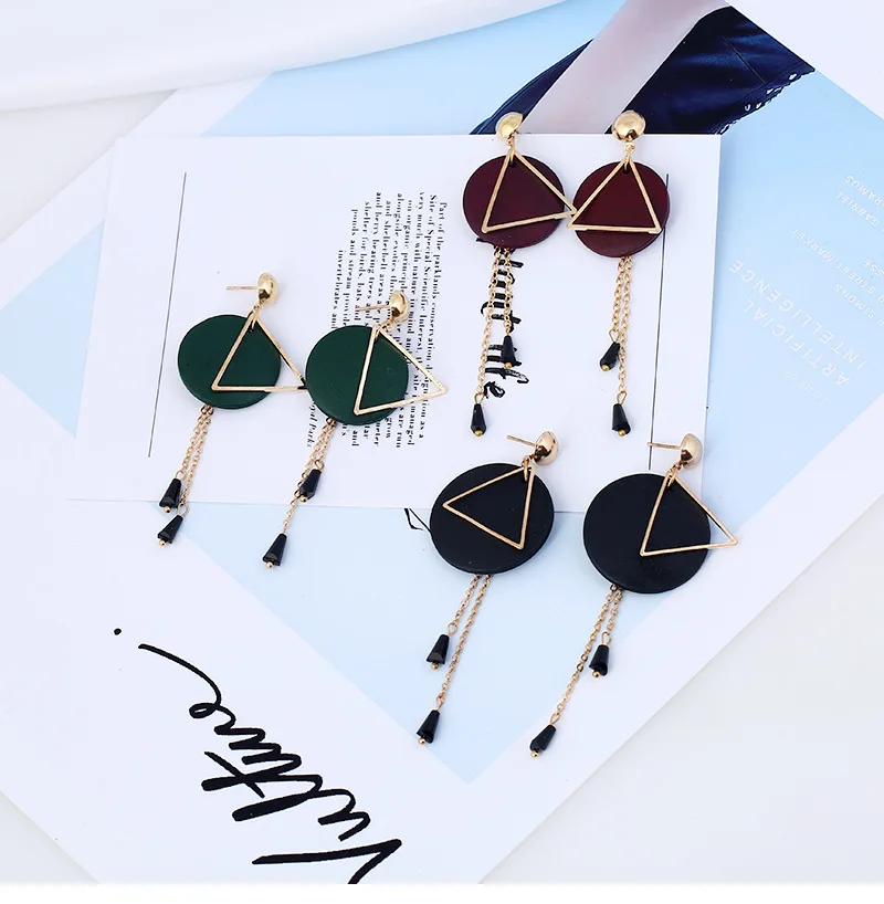 2017 Limited Trendy Zinc Alloy Women Oorbellen Orecchini Pendientes Mujer Long The New Luxury Geometric Earrings Female W53 | Украшения и