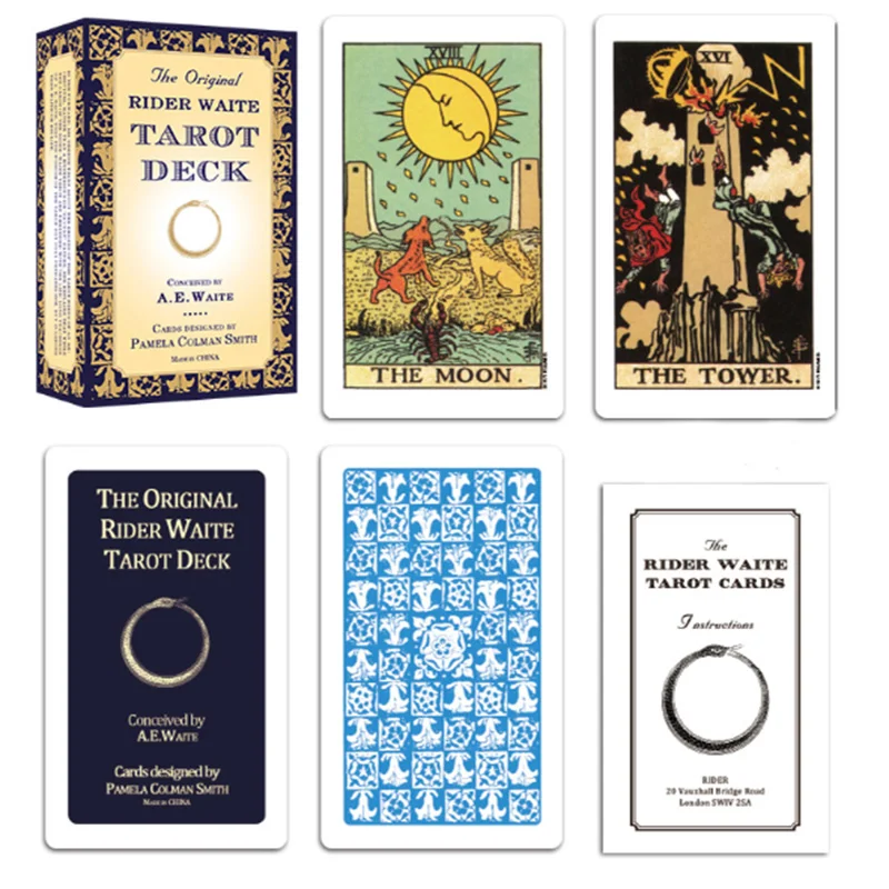 Винтажный влажный Таро английские гадания любовь бизнес таро коллекция карт