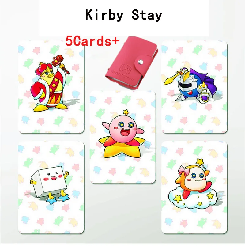 Совместимые 23 NFC игровые карты для Amiibo Botw Mipha Link Switch Zelda break Of The Wild Super Mario Cart 8 Odyddey Splatoon 2 - Цвет: 5pcs kirby star