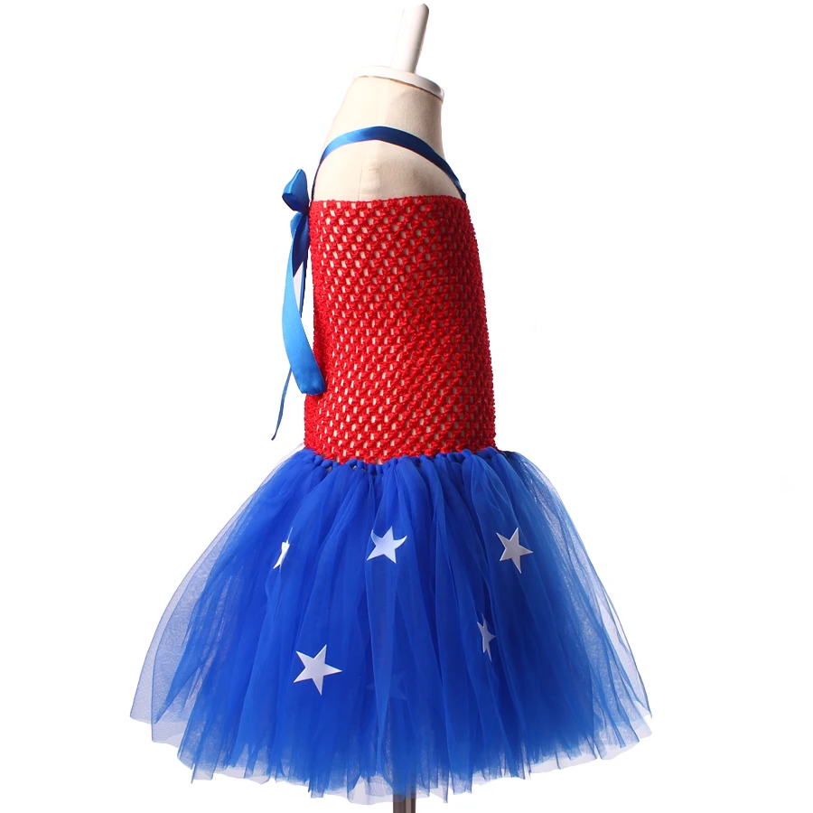Ksummeree 4th of July Girls Tutu Dress American Flag Baby Girl Patriotic Photo Prop Birthday Party Costume TS124 | Детская одежда и