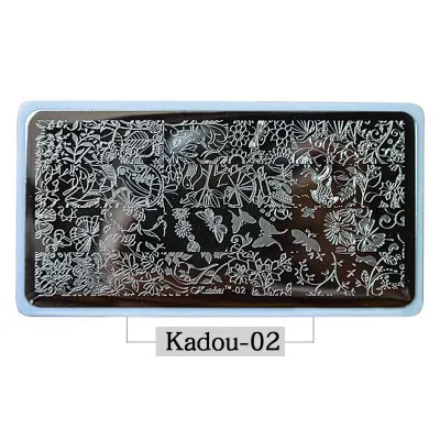 02 Nowflakes(Kadou1-22S)-стальная штамповочная пластина Новинка 22 Рождественский дизайн ногтей Изображение Штамповка пластина лак маникюрный шаблон педикюр - Цвет: 02