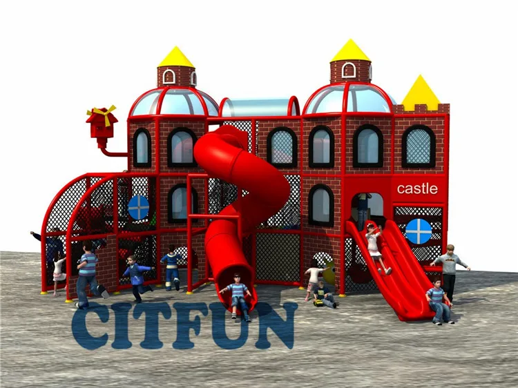 Подгонянная Роскошная игровая площадка для замков нового дизайна с большой