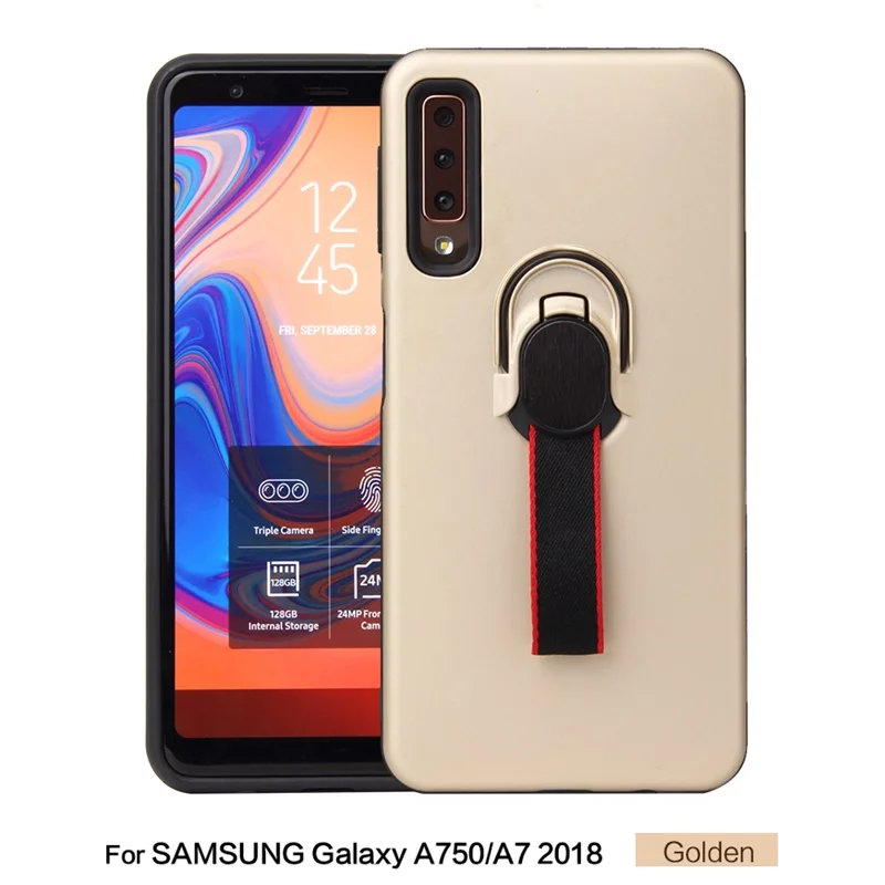 Чехол для Samsung Galaxy A7 2018 чехол кольцо на палец подставка магнитный ремешок мягкий
