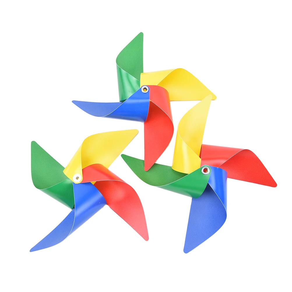 10 шт. Одежда высшего качества Пластик Радуга ветряная мельница ветра счетчик Юла
