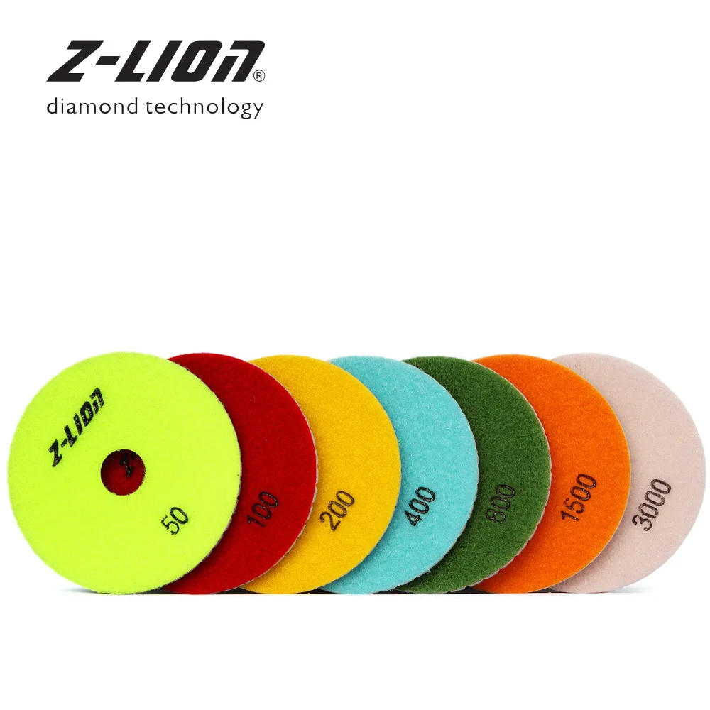 Z LION 4 &quot7 штук Алмаз Полировальником для искусственного Кварцевый камень
