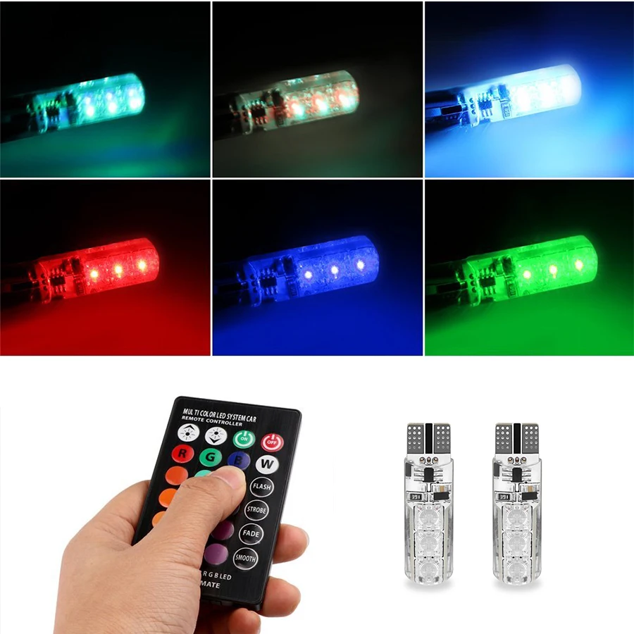 2шт Пульт дистанционного управления Чтение Свет Автомобильная Атмосфера Лампа