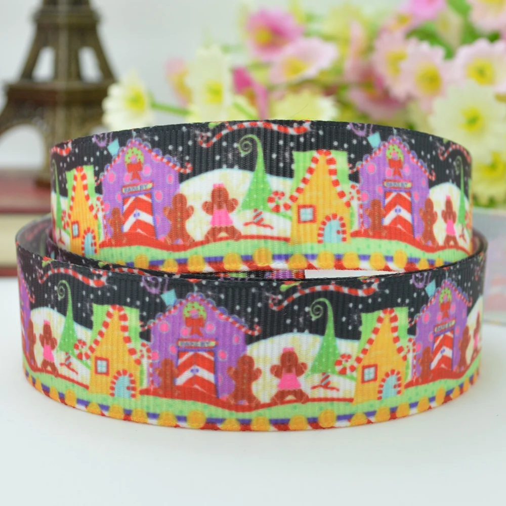 DUWES 7/8 &quot22 мм 2 5 10 20 50 ярдов Отец Рождество Собака печатных grosgrain ленты волос лук DIY