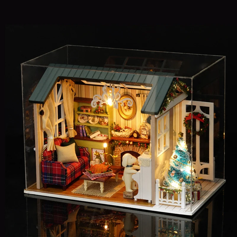 Модель пазла строительные наборы комната моделирования сделай сам кукольный