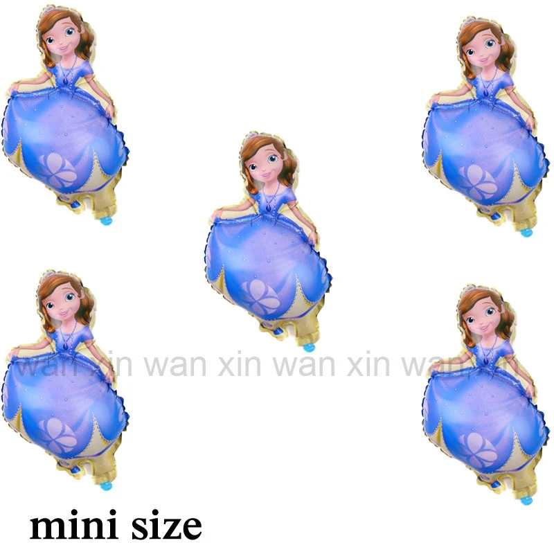 10pc mini sofia 10 шт./лот воздушный шар "Эльза" Мини Размер фольгированный материал шар на день рождения для детей игрушки Анна Принцесса Эльза вечерние воздушные шары, Классические игрушки - Цвет: 10pc mini sofia