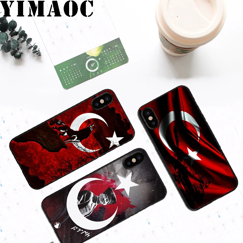 YIMAOC Wolf Turkey Flag Soft Silicone Case for iPhone 11 Pro Xr Xs Max X or 10 8 7 6 6S Plus 5 5S SE |