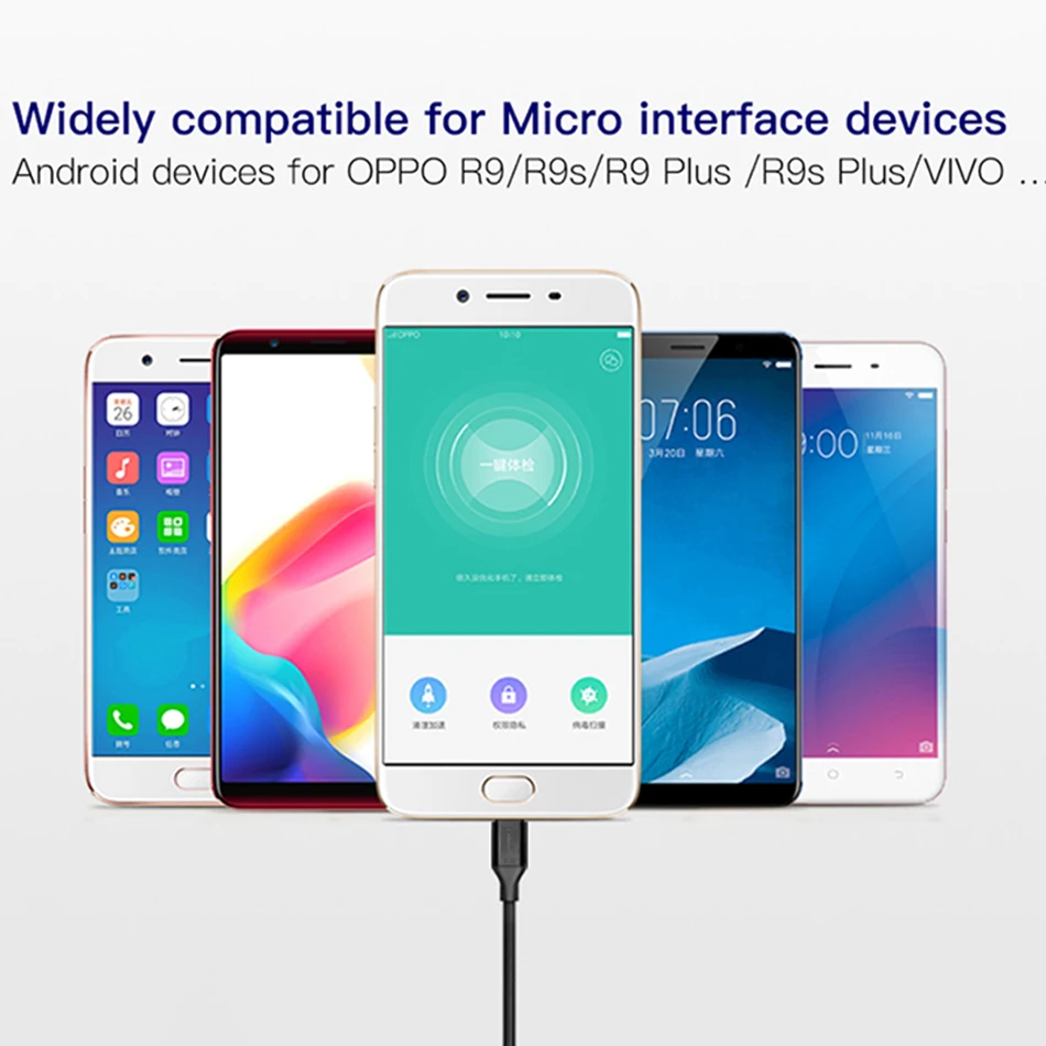 Oppselve 2 м Micro USB кабель Быстрая зарядка для Xiaomi Redmi Note 5 Pro Android кабель для передачи данных для мобильного телефона для samsung S7 S8 зарядное устройство
