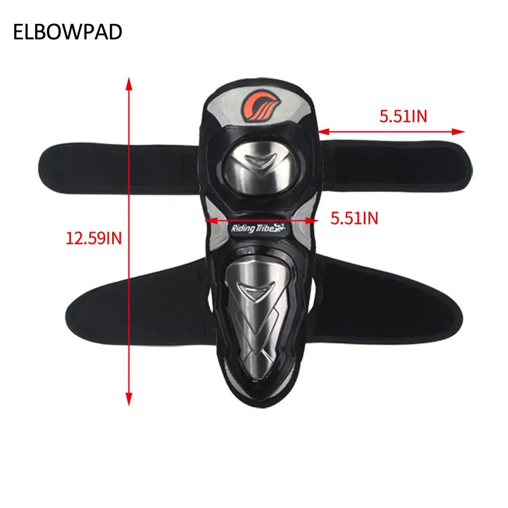Наколенники Elbowpads из нержавеющей стали защита для локтей и колена езды на
