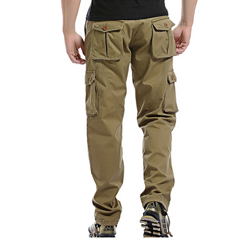 Зимние теплые мужские брюки карго плотные флисовые двухслойные военные Новое