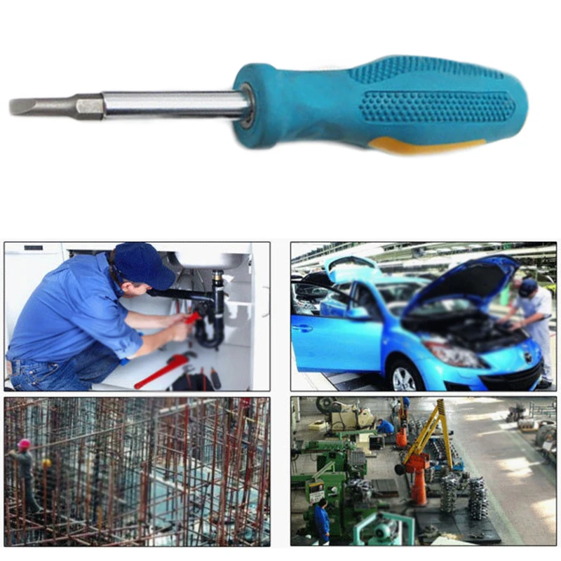 Синий Набор отверток с 4 в 1 Бит Комплект включающий себя перекрестные слова рукав