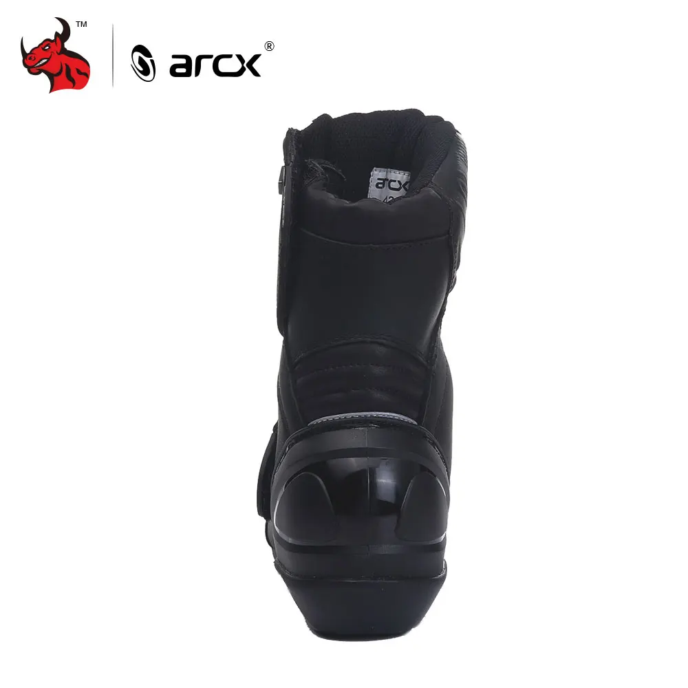 ARCX мужские мотоциклетные ботинки из натуральной коровьей кожи