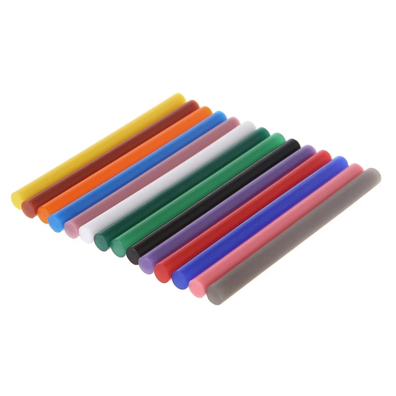 

14pcs Hot Melt Glue Stick Mix Color 7mm Viscosity For DIY Craft Toy Repair Tools W329
