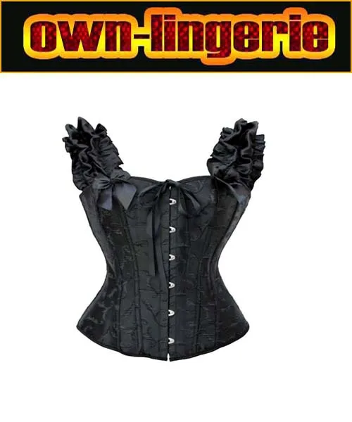 Сексуальный Женский вышитый корсет с полностью стальными костями w3300 | Женская