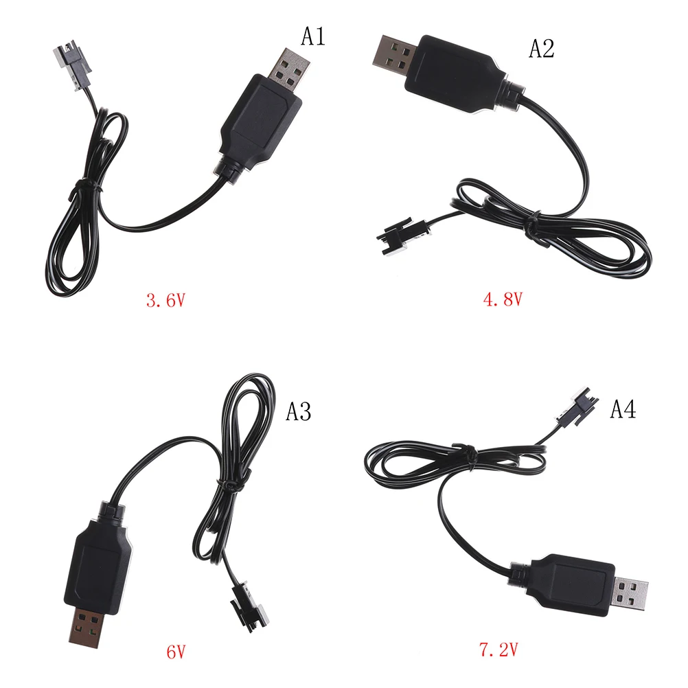 1 шт. универсальное зарядное устройство с USB-кабелем 3 6 В 4 8 в 7 2 | Игрушки и хобби