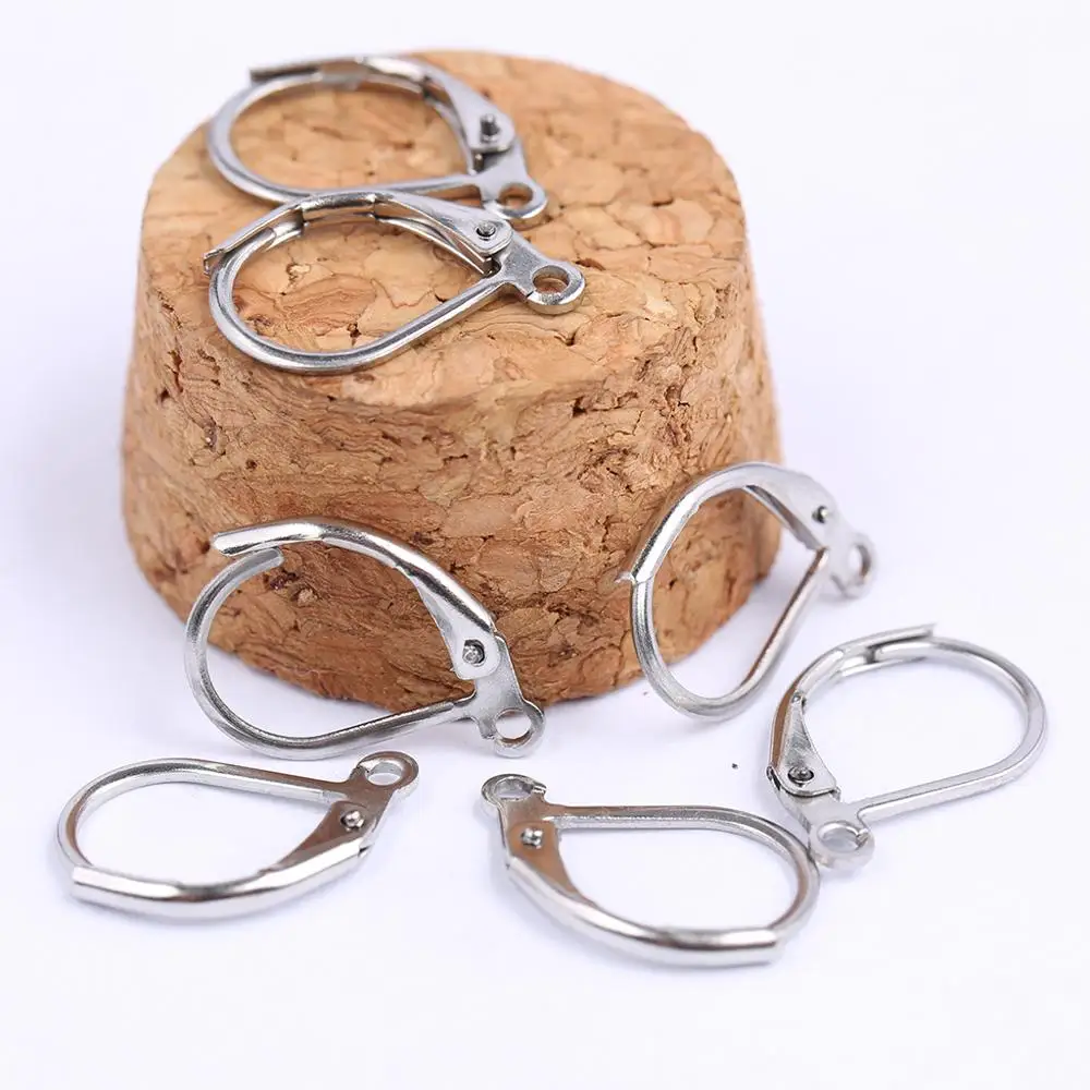 Onwear 30 шт. французские серьги из нержавеющей стали Застежки diy серьги проволоки крючки для изготовления ювелирных изделий 10x16 мм