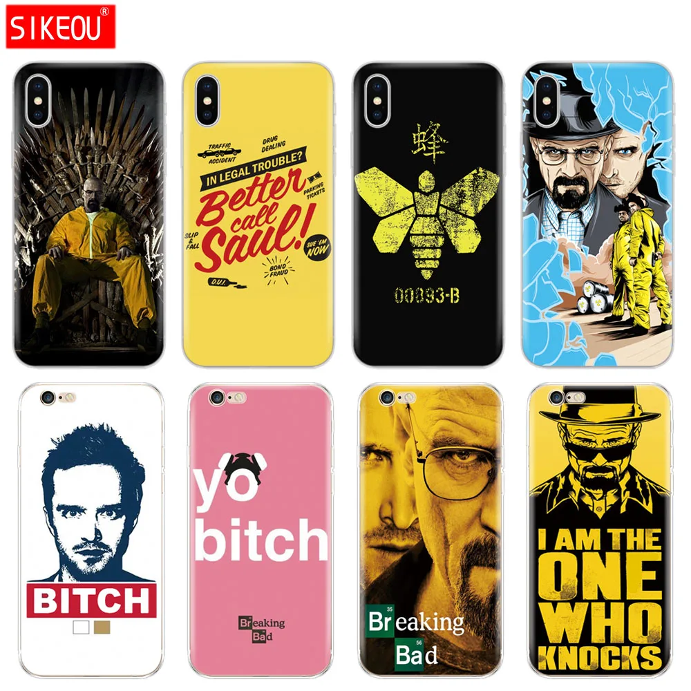Силиконовый чехол для телефона Iphone 6X8 7 6s 5 5s SE Plus 10 XR XS Max Bad Jesse Pinkman|Бамперы| |
