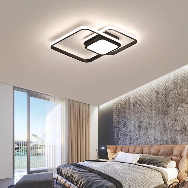 LICAN спальня гостиная потолочные светильники современный светодиодный lampe plafond avize современные светодиодные потолочные лампы с пультом дистанционного управления