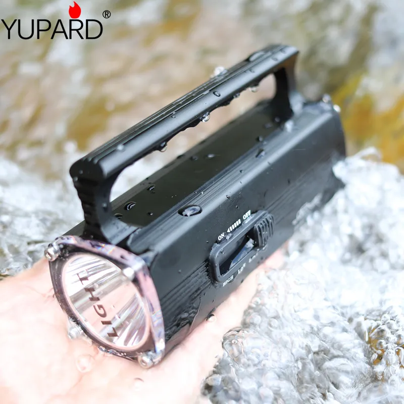Фонарик YUPARD светодиодный водонепроницаемый для подводного плавания дайвинга