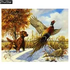 Алмазная вышивка животные картина из смолы Полная серия квадратных полевых страз Алмазная мозаика рукоделие хобби своими руками подарок для детей XY1