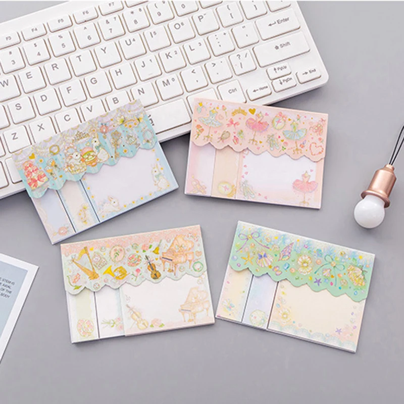 1 упак./лот простая бумага из блакнота для бумаги заметок на клейкой основе Kawaii