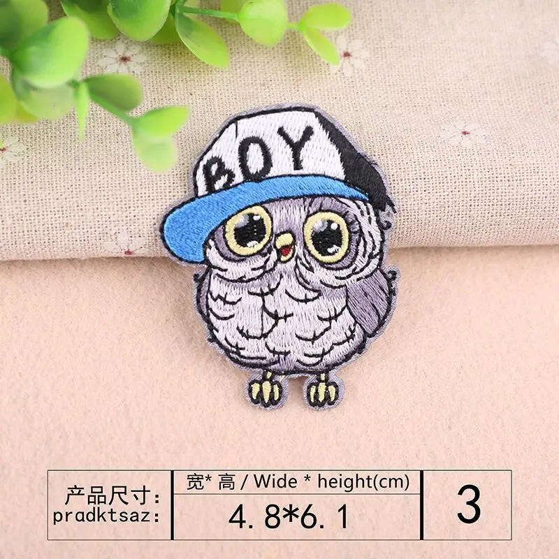 Высококачественные наклейки на ткани с вышивкой декоративные одежду Мультяшные