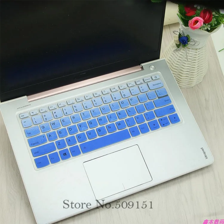 GradualBlue Клавиатура для ноутбука, защитный чехол, защита кожи для lenovo yoga 720 15 520s 14 Flex 5 14 Flex 5 15 ideapad 120s 14 дюймов - Цвет: GradualBlue
