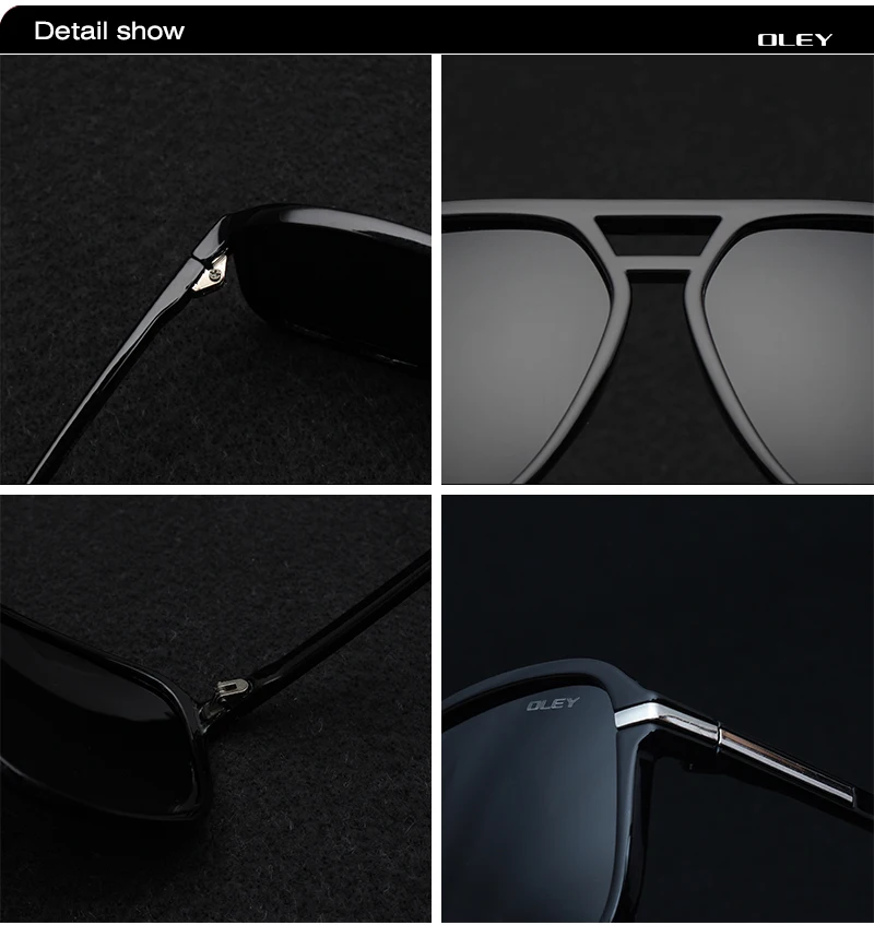 OLEY, винтажные негабаритные солнцезащитные очки, мужские, фирменный дизайн, wo, мужские, поляризационные, солнцезащитные очки для мужчин, большие очки