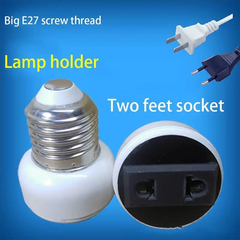 1Pcs E27 Lamp Light Socket Holder Screw Bulb Convert To US EU Power Female Outlet | Освещение
