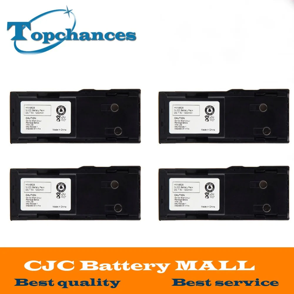Высококачественный аккумулятор HNN9628 hn9628a 4 шт. 1200 мАч для MOTOROLA PTX600 MTX638 LCS2000 LTS2000
