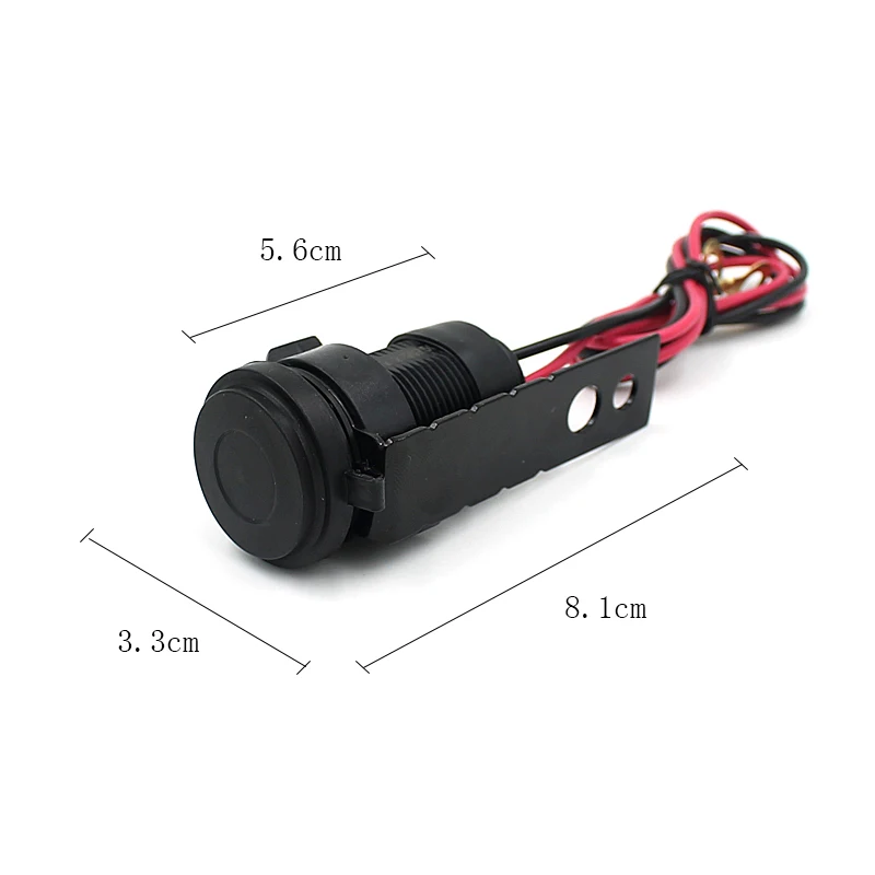 12V черный Водонепроницаемый Мотоцикл Скутер Руль USB для сотового телефона