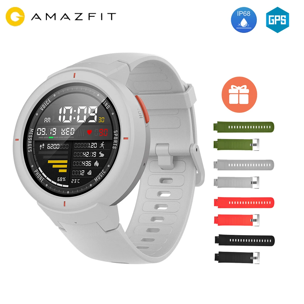 [Бесплатный ремешок] Huami AMAZFIT Verge 3 Alexa gps IP68 Смарт-часы Мульти-спортивные Smartwatchs здоровье фитнес-трекер для мужчин