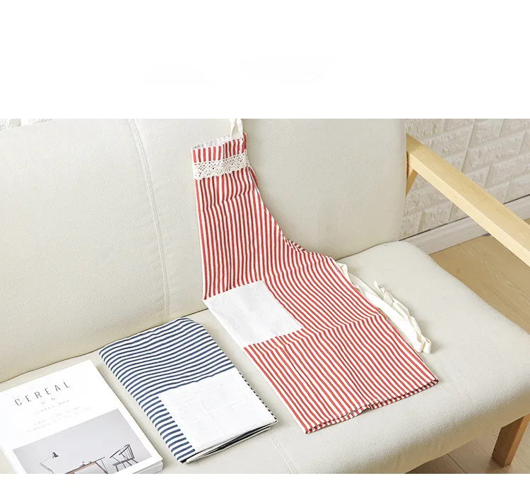 1 шт. полосатый хлопковый Льняной Фартук для женщин и взрослых нагрудники