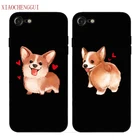 Милый чехол Corgi для iPhone 13, 7, женский, 6, 6S, 8 Plus, X max, xr, 11, 12 pro, xs max, se, черный мягкий силиконовый чехол для телефона с сексуальной мультяшной собакой и задницей