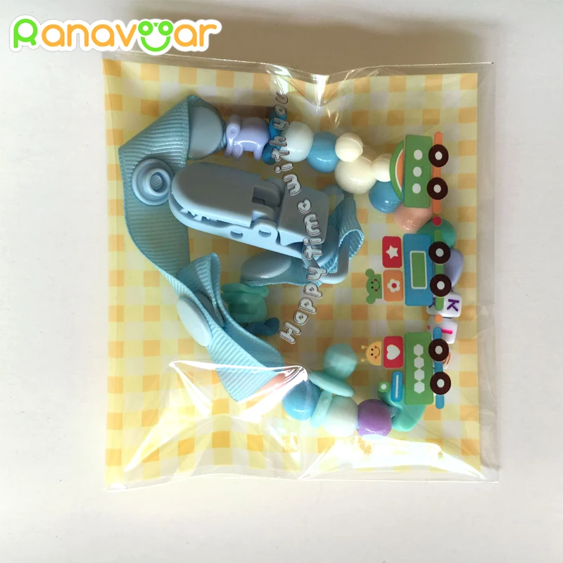 Зажим для соски-пустышки ручной работы с надписью |