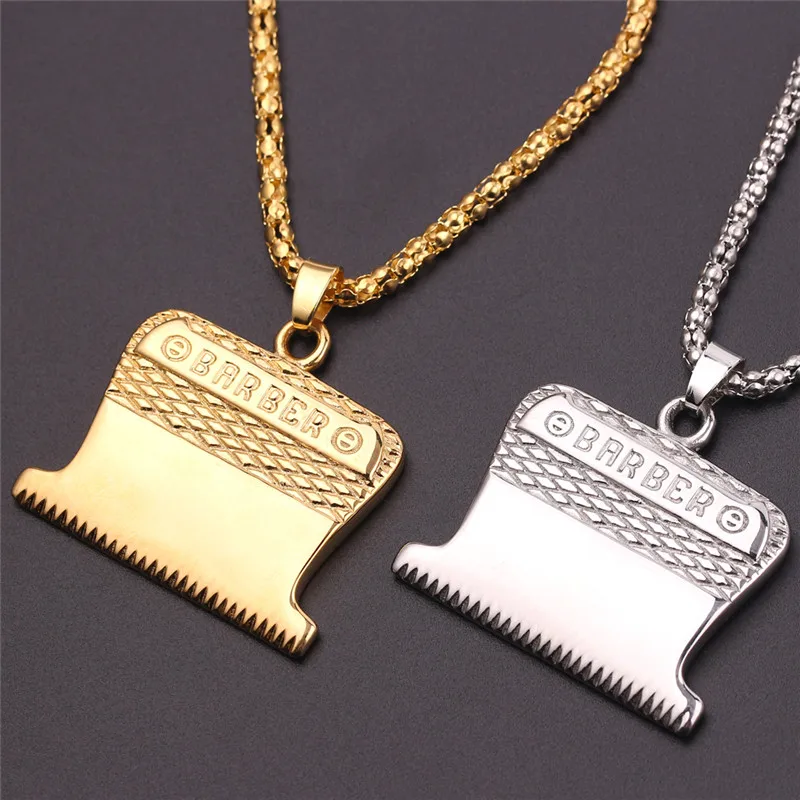 Кулон для стрижки волос золотого и серебряного цвета мини-прибор укладки