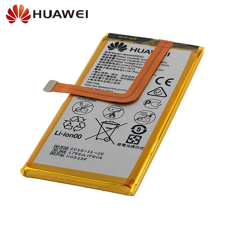 Huawei оригинальная замена Батарея HB494590EBC для huawei Honor 7 Glory PLK-TL01H ATH-AL00 PLK-AL10 телефон Батарея 3000 мА-ч