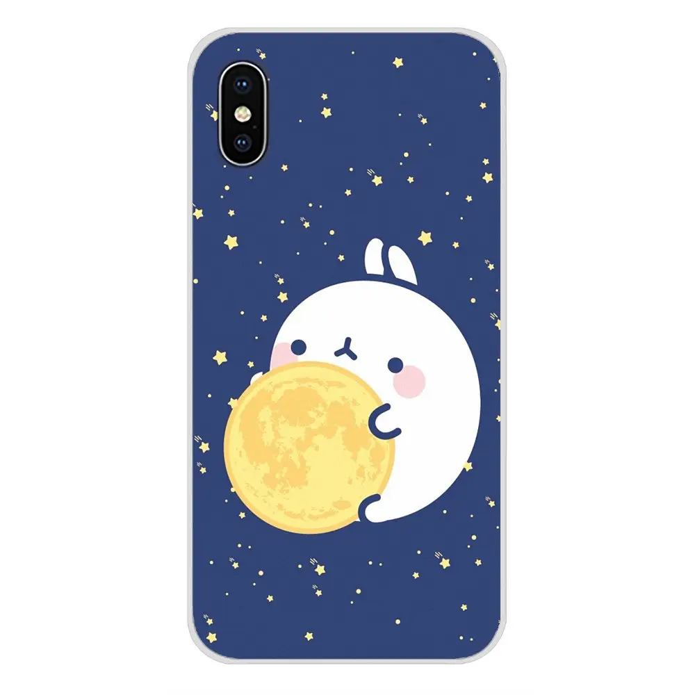 Аксессуары чехол для телефона с мультяшным рисунком Глянцевая Луна Звезды
