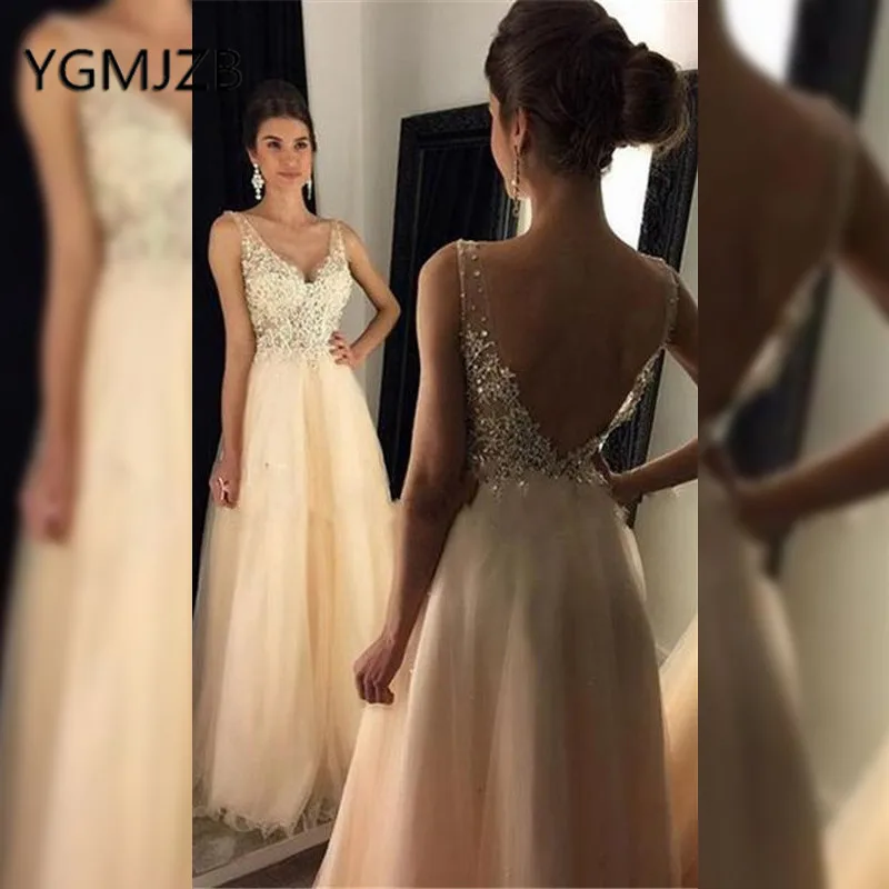 Женское вечернее платье с аппликацией из Бисера Кружевное трапециевидной формы