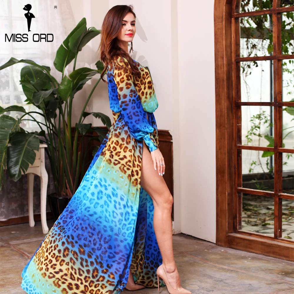 Missord 2019 сексуальное леопардовое Марлевое Макси платье в пол FT2858 1|floor length dress|floor maxi
