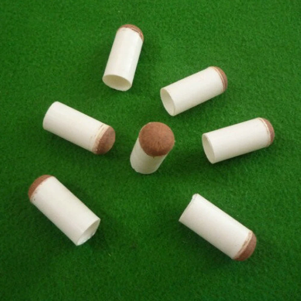 Профессиональный снукер 10 шт. без шнуровки кончик для бассейна коричневый цвет