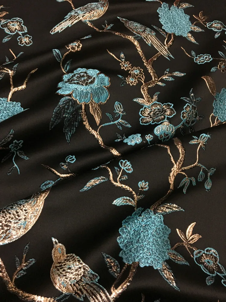 Металлическая парча жаккардовая ткань платье цвет красный Женское пальто tissu