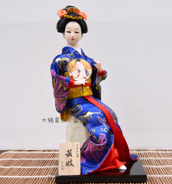 

Japanese Geisha doll, Japan 12 inch, Japanese women figures, the Japanese people sit a new hand