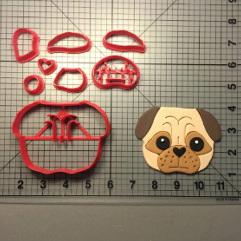 Формочка для печенья в виде животных собак на заказ 3D напечатанный резак помадки