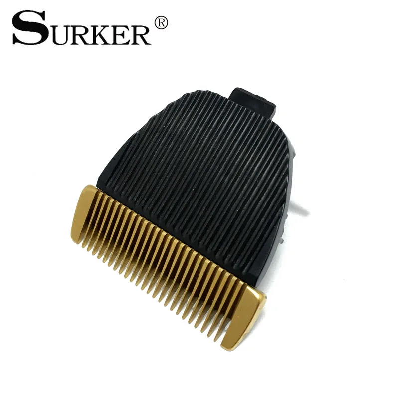 SURKER RFC-688B машинка для стрижки волос лезвие покрытое титановой керамической головкой Аксессуары для укладки волос